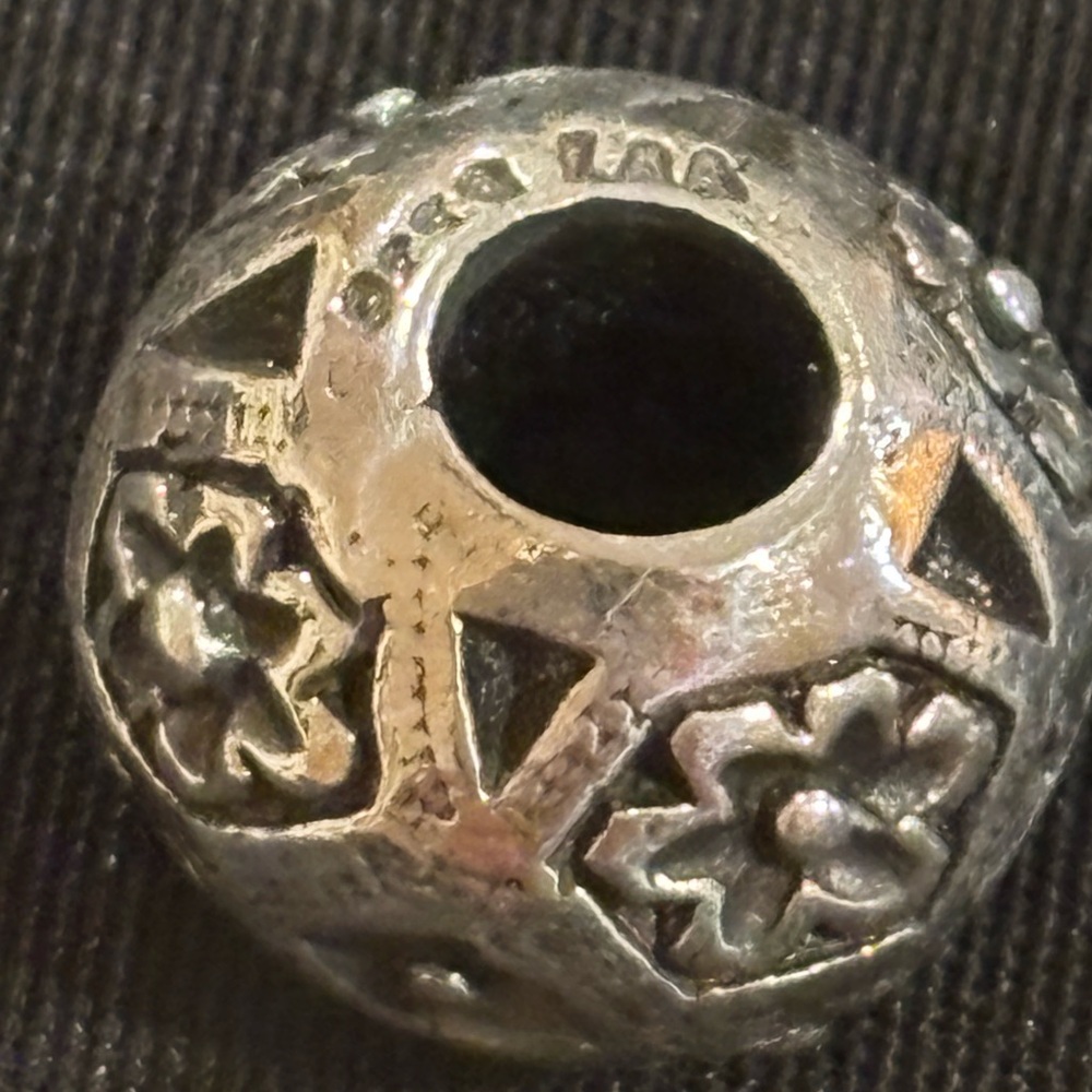 Trollbeads Silver Floral Charm